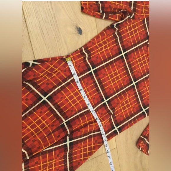 LuLaRoe  Maxi Dress X-Small Burnt Orange Striped Short Sleeve - Picture 8 of 9